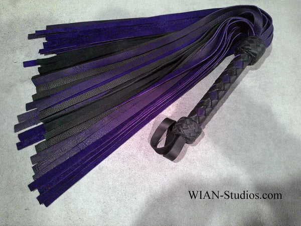 Purple Buffalo and Black Moose Flogger, Garment Weight