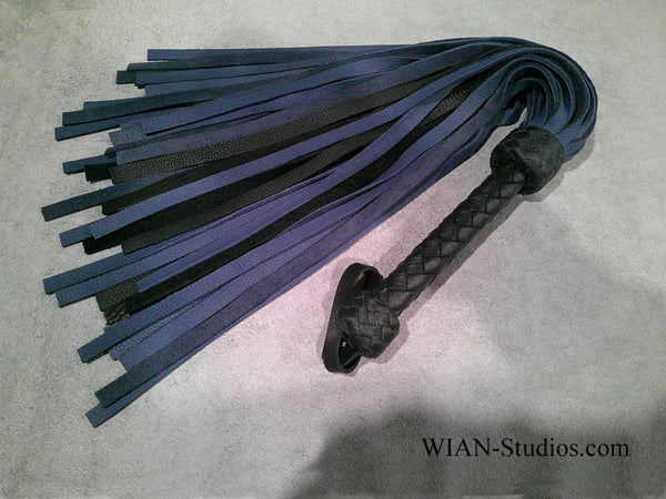 Blue and Black Moose Flogger