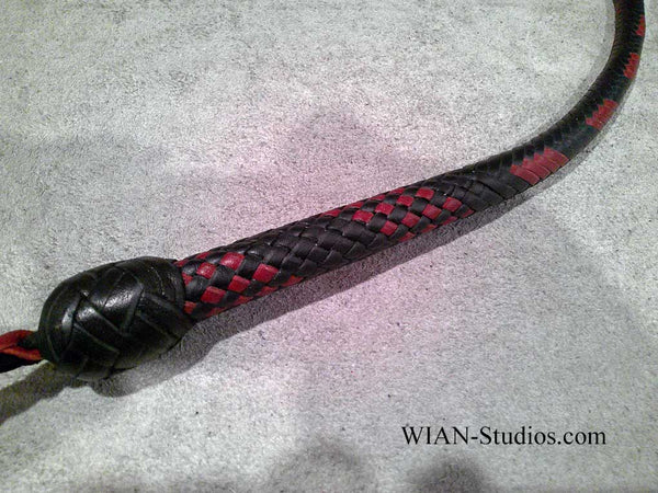 Signal Whip, Black and Red, 3'