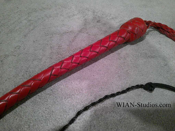 Snake Whip, All Red, 2.5'