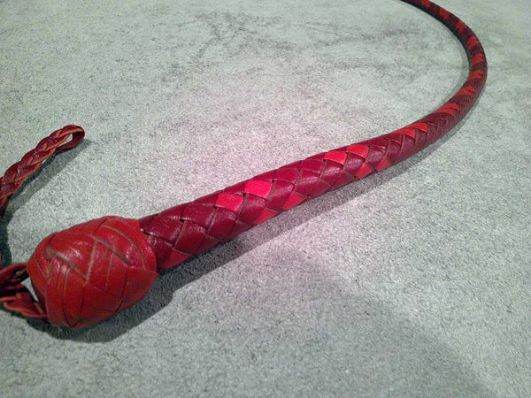 Snake Whip, Shades of Red, 2.5"